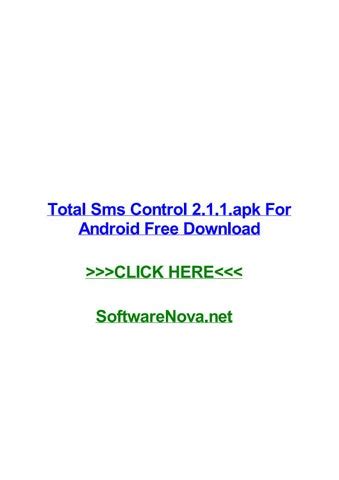 free total sms control|Total SMS Control APK .
